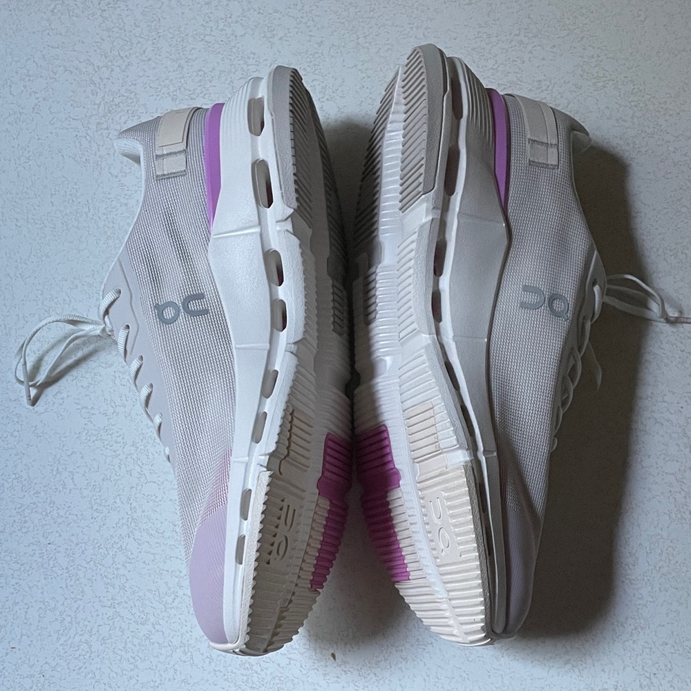 On Running Women's CLOUDNOVA FORM 2 White and Purple Sneakers - Picture 4 of 10